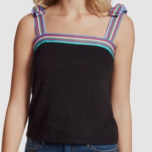 Jessica Simpson bnwt Sz.MBlack Striped Women's Top